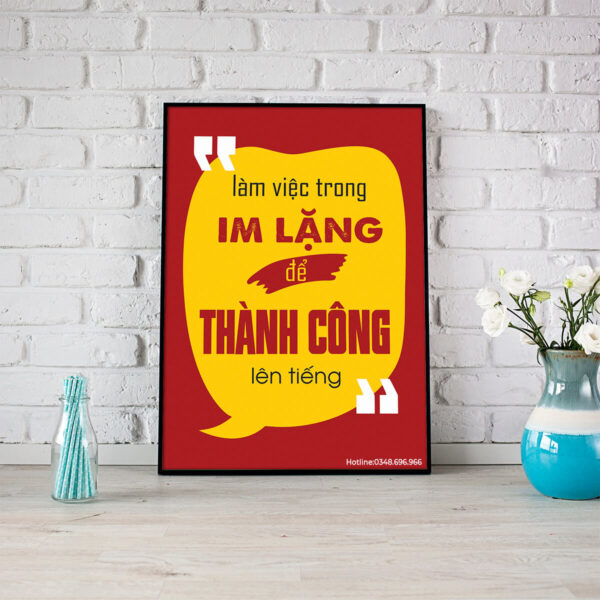 Tranh văn phòng: Làm việc trong im lặng để thành công lên tiếng