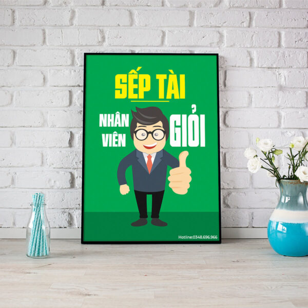 Tranh văn phòng: Sếp tài nhân viên giỏi