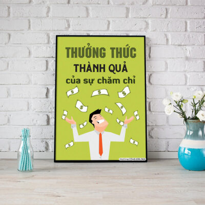 Thưởng thức thành quả của sự chăm chỉ