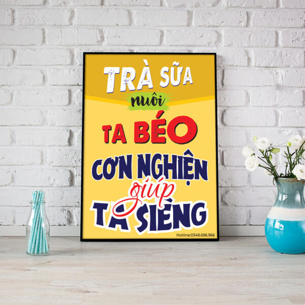 Tranh quán trà sữa: Trà sữa nuôi ta béo, cơn nghiện giúp ta siêng