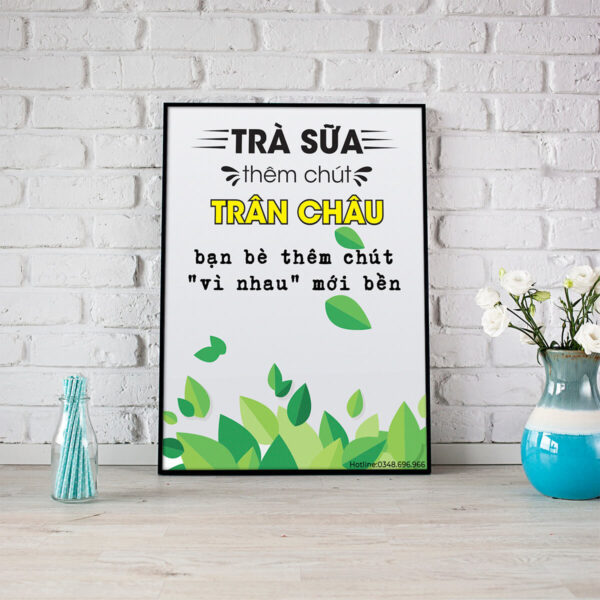 Tranh động lực: Trà sữa thêm chút trân châu, bạn bè thêm chú vì nhau mới bền