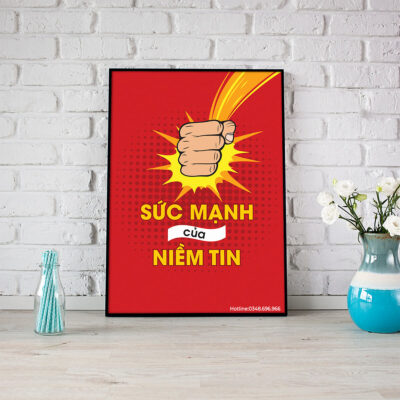 Tranh slogan: Sức mạnh của niềm tin