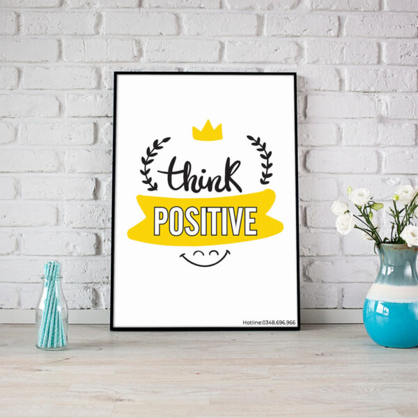 Tranh động lực tiếng Anh: Think positive