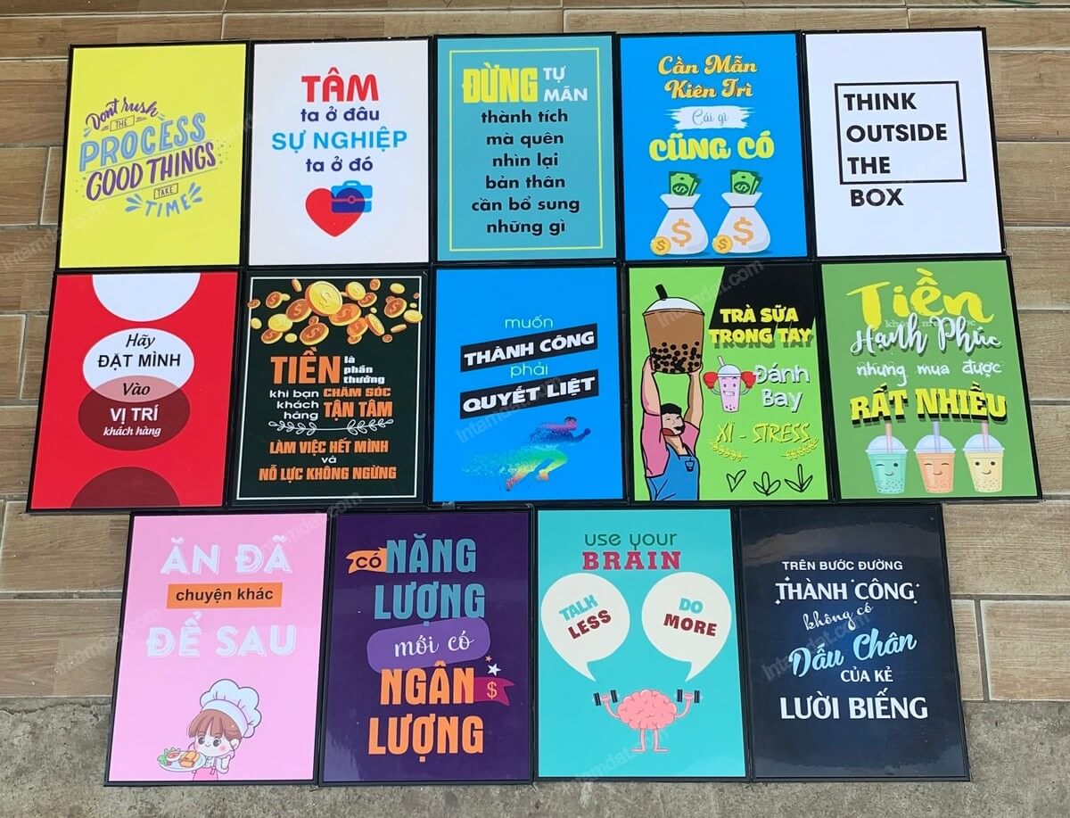 In tranh trên chất liệu formex