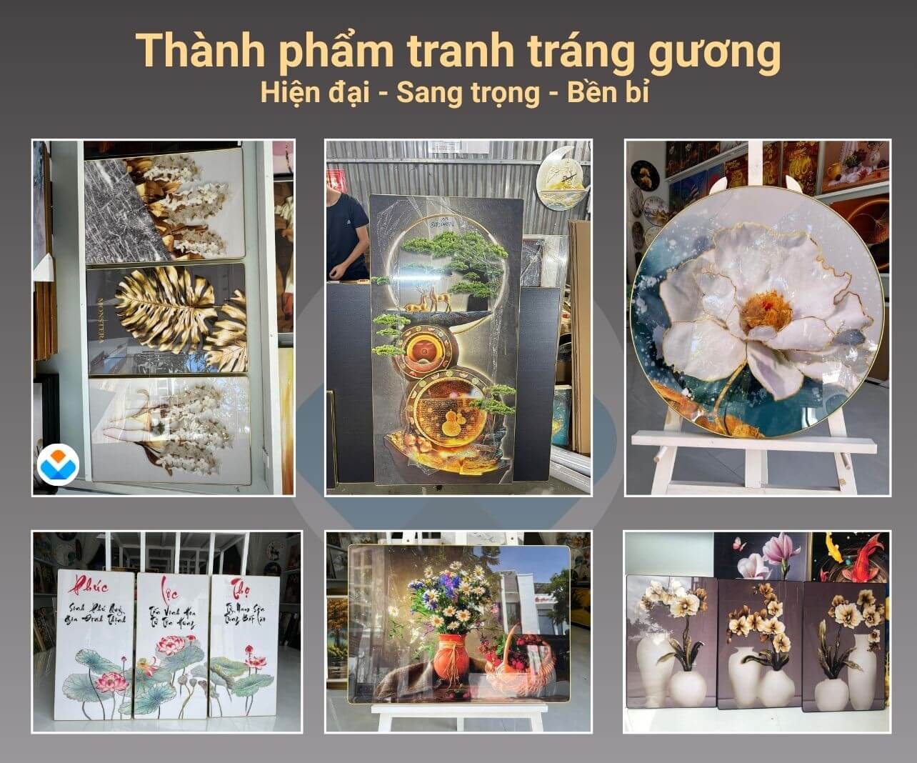 Thành phẩm Tranh Tráng Gương
