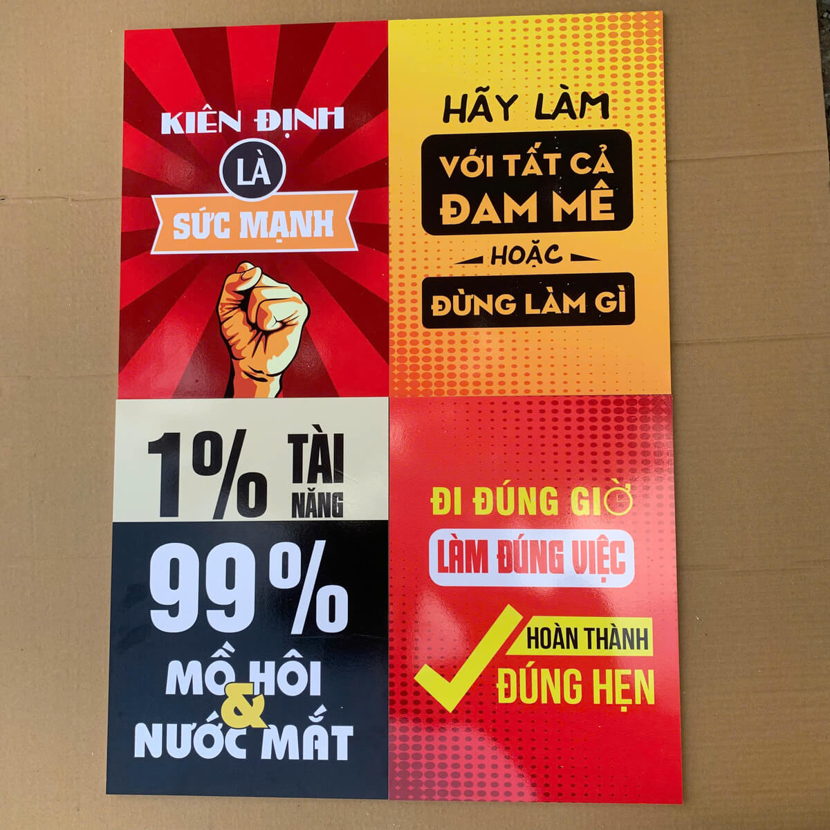 Xưởng in tranh động lực chất liệu formex